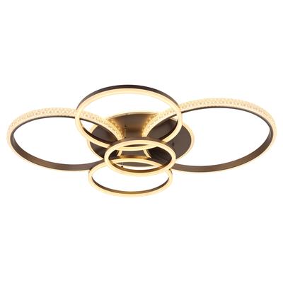 GLOBO LIGHTING Deckenleuchte "LORELEI", gold (anthrazit matt), H: 11,5cm, 1 Stk., Leuchten, Deckenlampe Wohnzimmer-Leuchte Schlafzimmer-Leuchte Flur Küche, Deckenleuchte