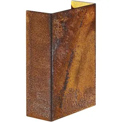 Nordlux LED Außenwandleuchte FOLD 10, IP54, 7W 3000K 200lm 2x 120°, Corten NORD-2019041038