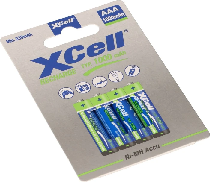 XCell Akku X1000 Ni-MH Micro AAA 1,2V 1000mAh 4St.