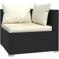 vidaXL, Gartenlounge, Alwonilla (3x Eckteil + 3x Mittelteil + Tisch)