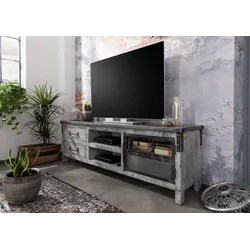 TV-Board Mango 190x40x60 grau lackiert HEAVY INDUSTRY #134