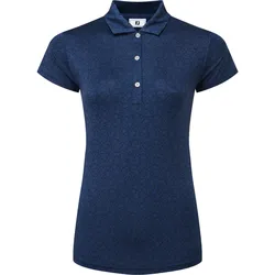 FootJoy Polo Painted Floral Lisle, kurzarm, navy
