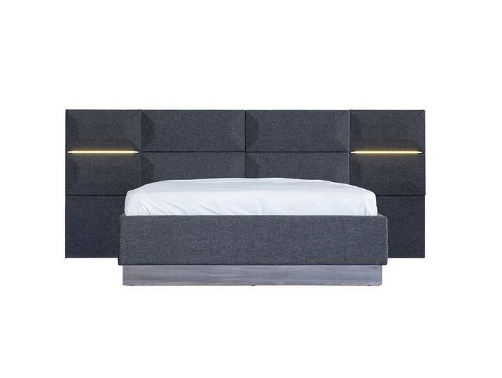 Xlmoebel Polsterbett Modernes Doppelbett aus Holz im eleganten Design (Bett, Modernes Doppelbett), Made in Europa