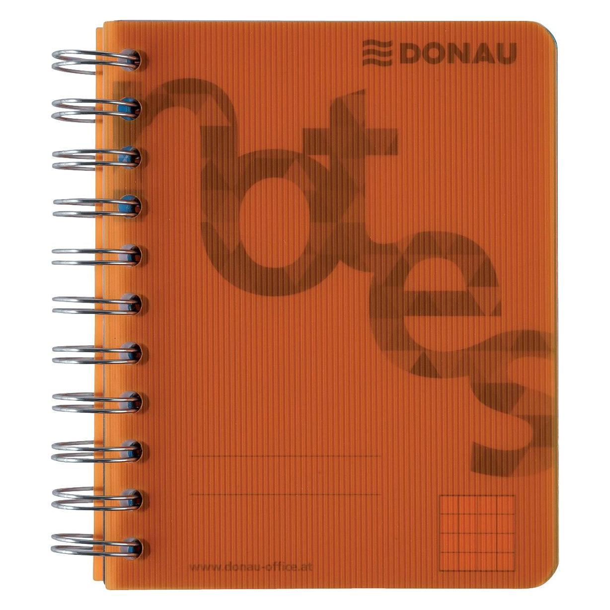 Donau Seminarblock DIN A6 140 Blatt orange (A6, Kariert, Harter Einband) (330165014)