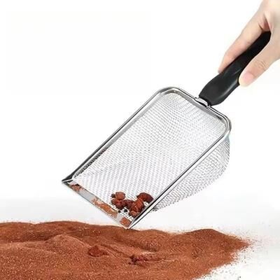 Inspired Finds Stainless Steel Cat Litter Scoop With Sifting Holes And Ergonomic Handle Stainless Steel Cat Litter Scoop With Sifting Holes And Ergonomic Handle
