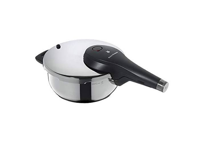 WMF Perfect Premium One Pot Schnellkochtopf Induktion 3l, Dampfkochtopf 22 cm, Cromargan Edelstahl poliert, 2 Kochstufen, All-In-One-Drehknopf