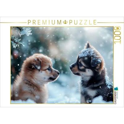 CALVENDO Puzzle Herzenswärme im Schnee | 1000 Teile Lege-Größe 64x48cm Foto-Puzzle für glückliche Stunden, von , Calvendo Puzzle