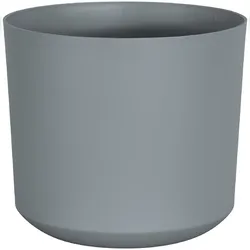 Geli Tubo Pflanztopf Betonfarbe – Ø30cm 14.5L Kunststoff für Zimmerpflanzen