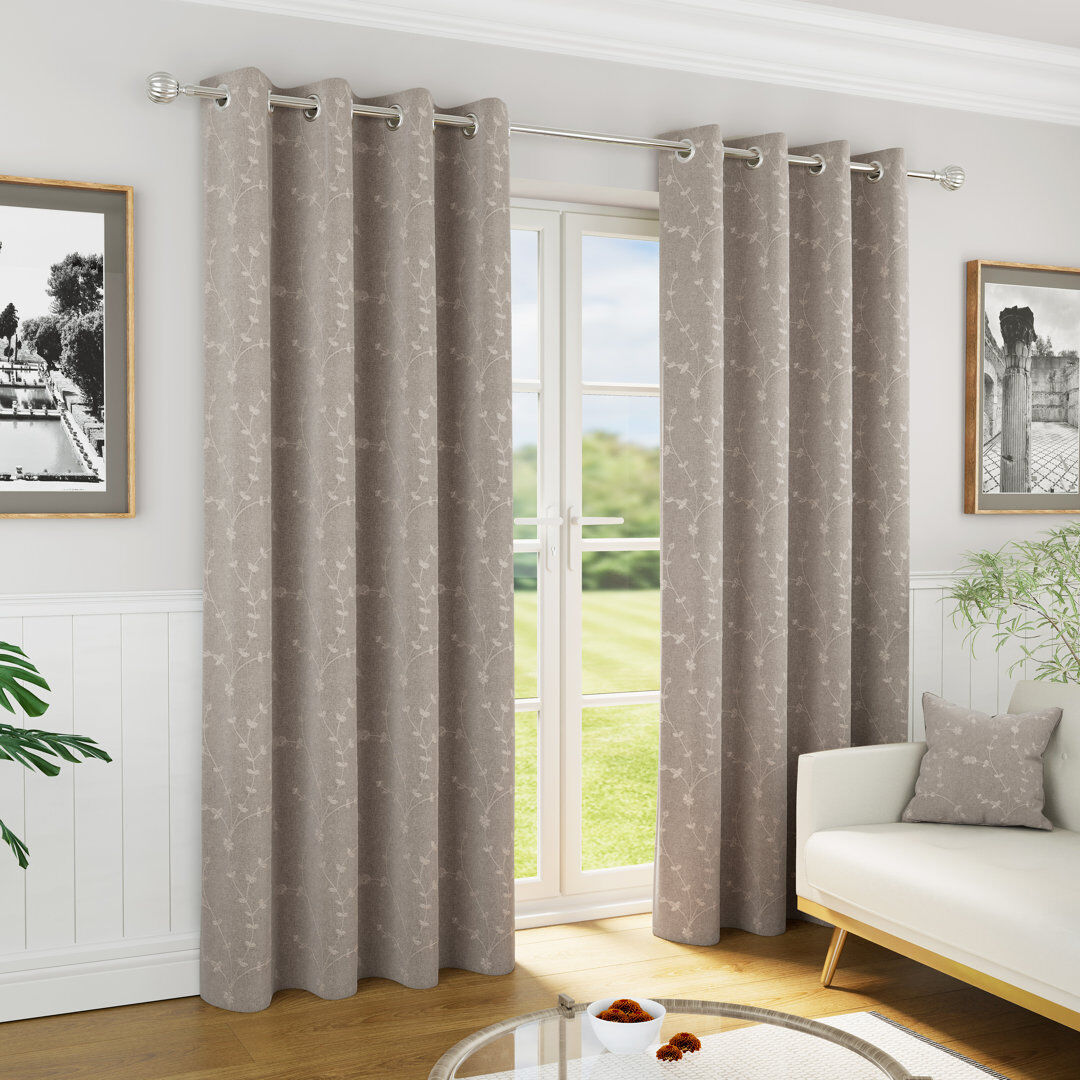Marlow Home Co. Blackout Curtain Natural 229 W x 183 D cm