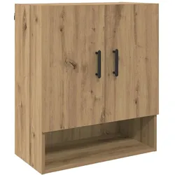 Helloshop26 - Moderner Mehrzweck-Wandschrank 60 x 31 x 70 cm klares Design Eichenholzkonstruktion handgefertigt 02_0052489