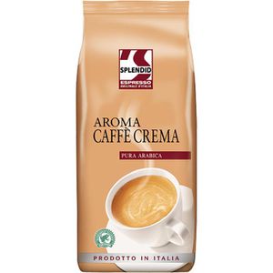 Splendid Kaffee Aroma Caffè Crema, ganze Bohnen, 100% Arabica, 1 kg