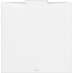 Villeroy & Boch quadratische Duschwanne Wallway, 900x900x30 mm, Stone White