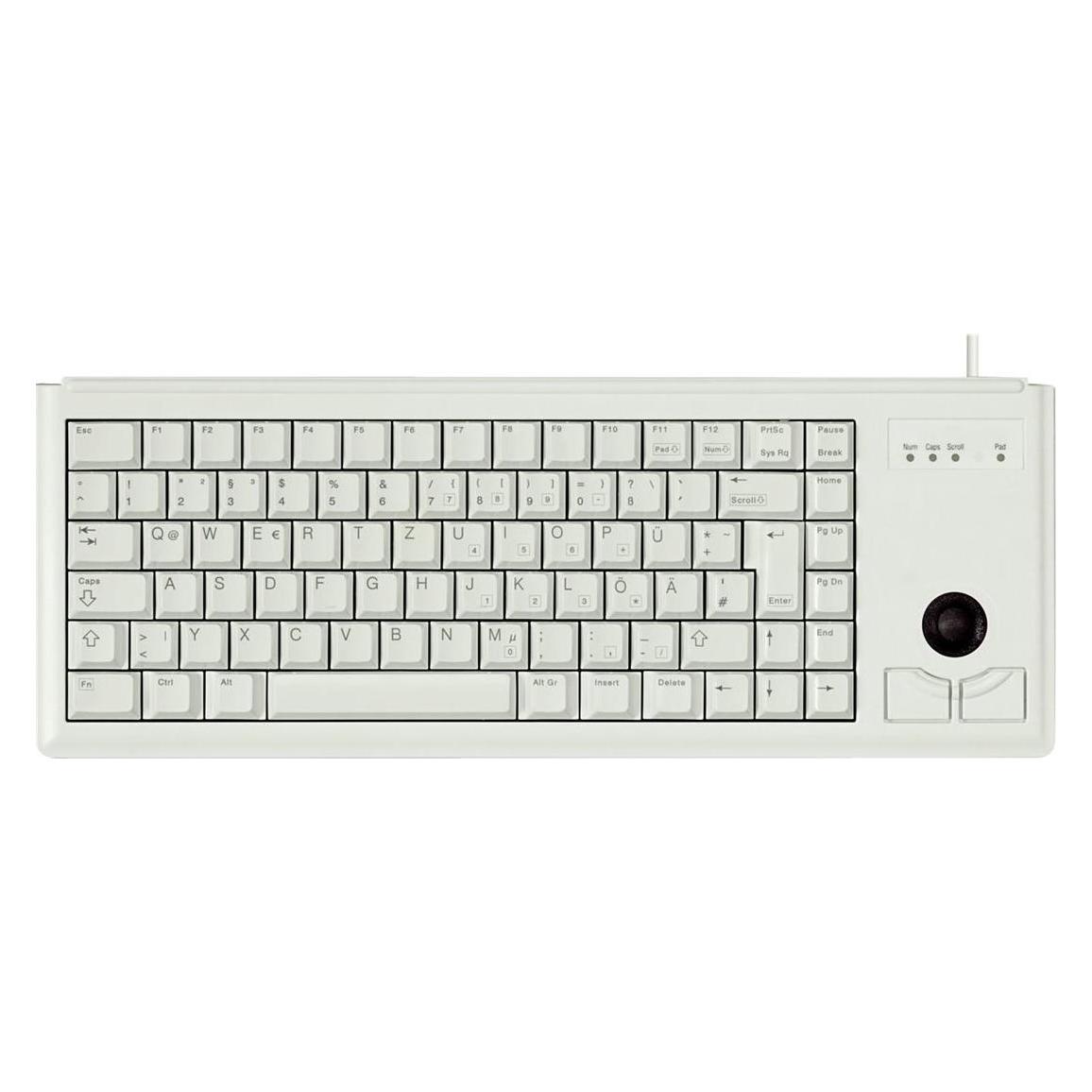 Cherry Tastatur grau 19" Trackball Layout DE (DE, Kabelgebunden) (G84-4400LPBDE-0)