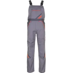 Latzhose "VISLINE" - 58 - zink/orange/schiefer
