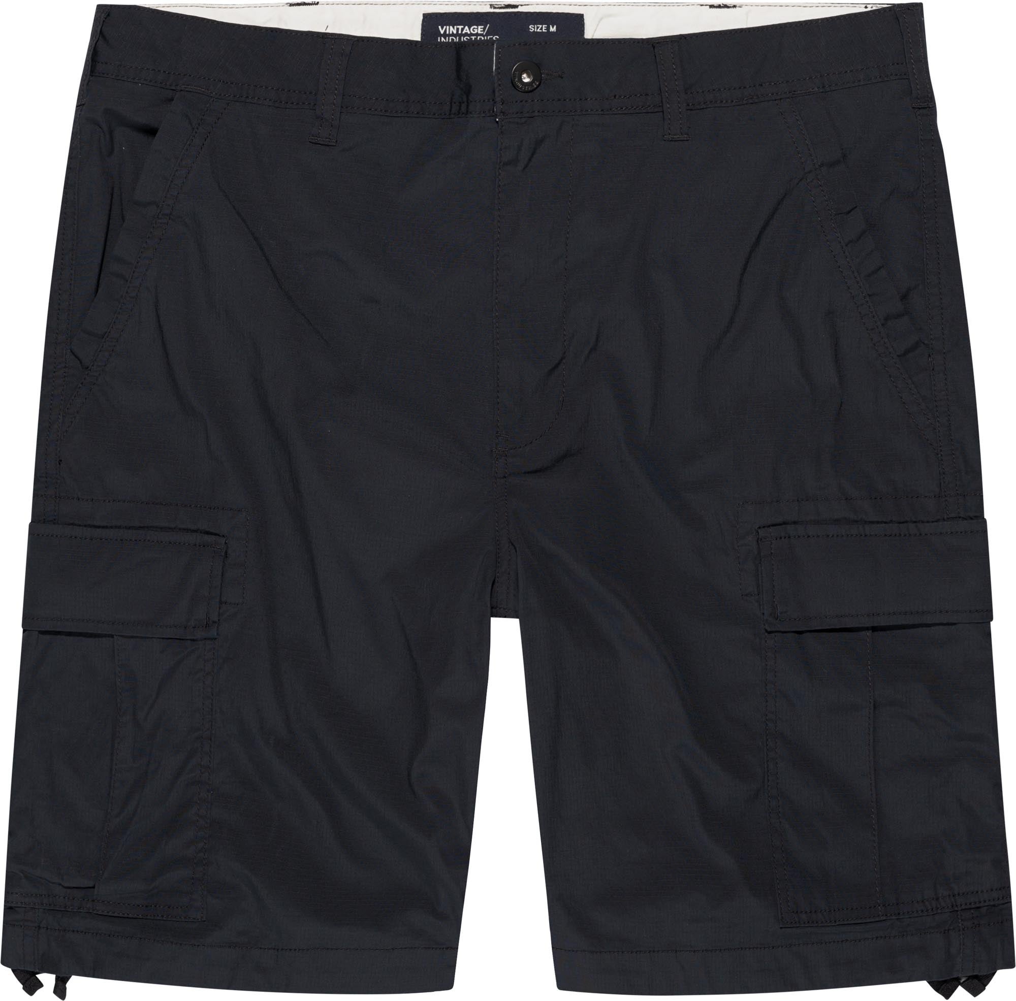 Vintage Industries Grid Cargo Shorts 1249-black-S