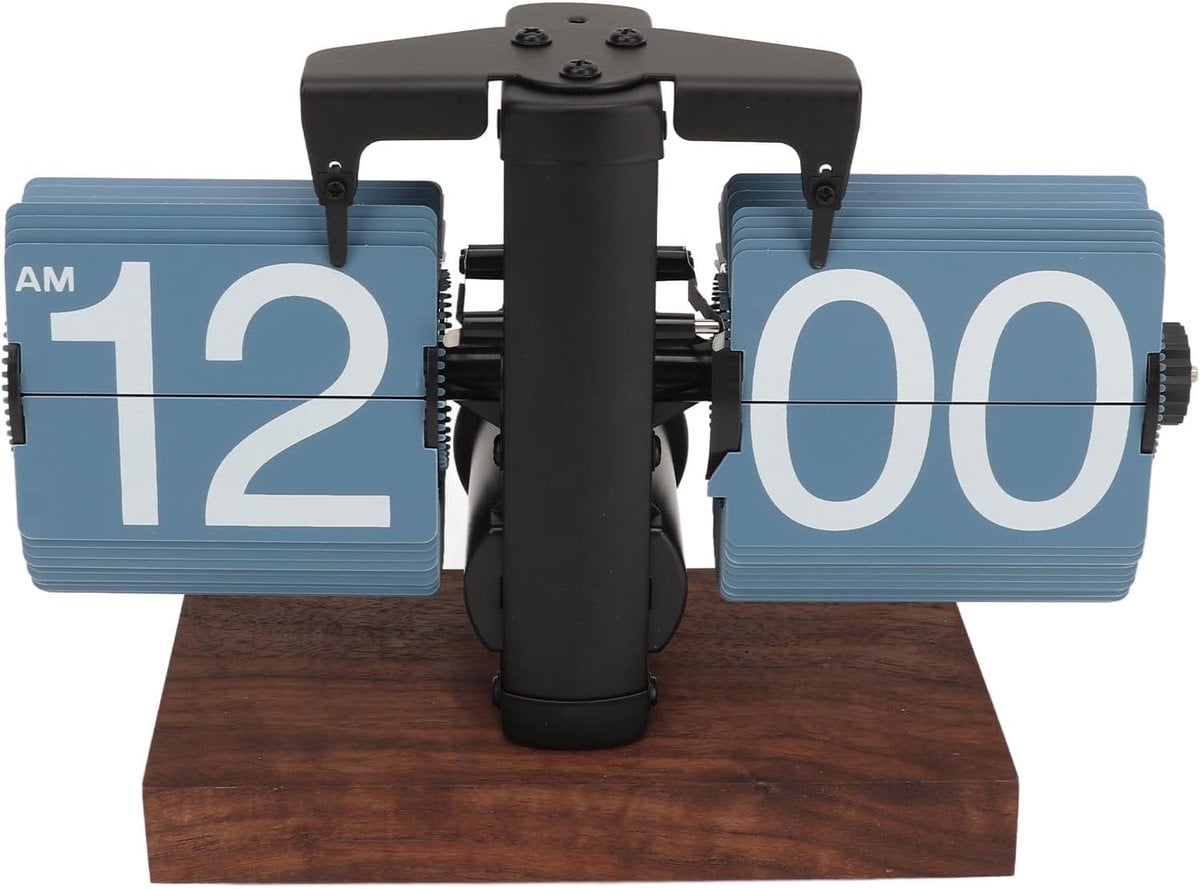 Vintage Flip Clock Retro Automatische Mechanische Klok voor Thuis, Kantoor en Restaurant Decoratie