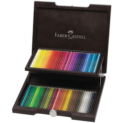 Faber-Castell Künstlerfarbstifte Polychromos, 72er Set Holzkoffer