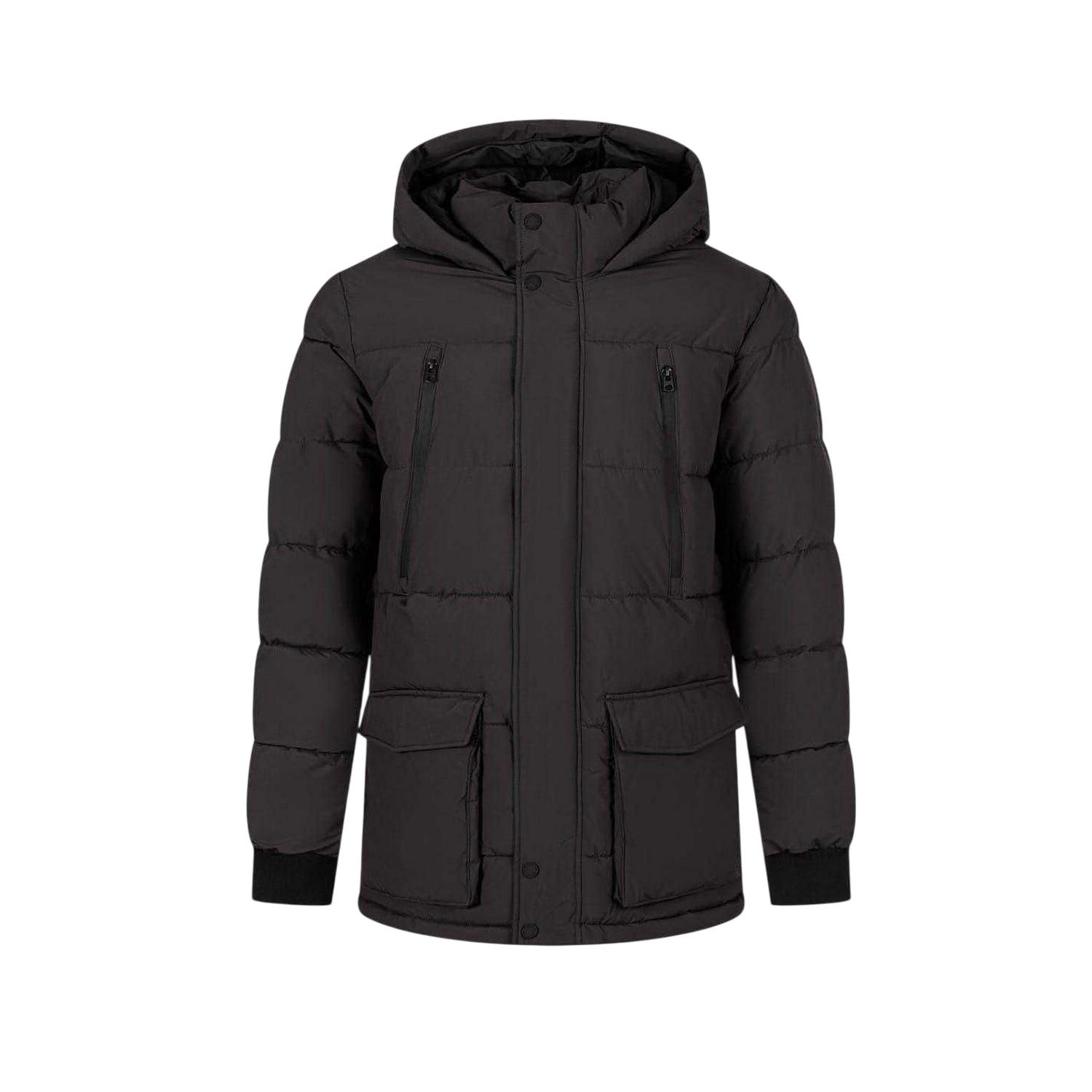 Minoti - Parka für Herren, Wattiert, Wasserfest, Anliegende Passform (Holzkohle)