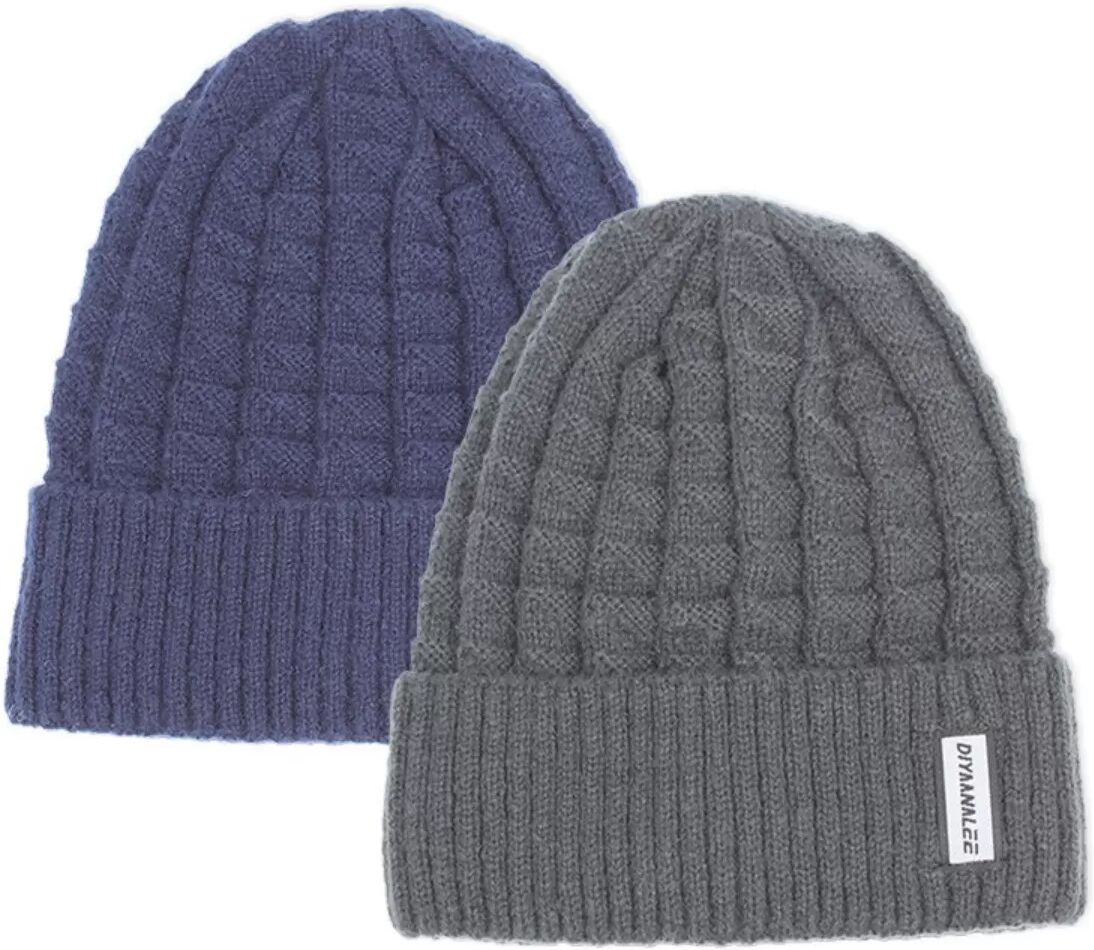 INF Wintermütze für Herren mit Fleecefutter - Warme Thermomütze für kaltes Wetter Dunkelblau
