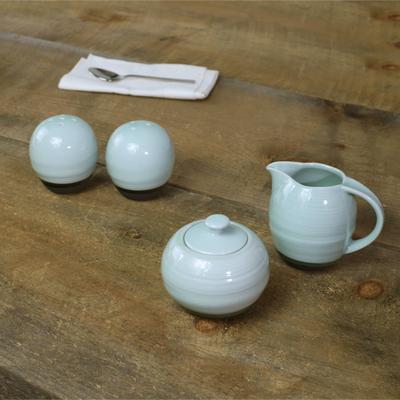Euro Ceramica, Inc. Euro Ceramica Diana 4 Piece Breakfast & Table Set - Salt / Pepper / Cream / Sugar
