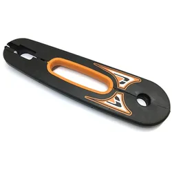 BERG Kettenkasten für Buddy Pro Pedal-Gokarts, schwarz/orange, vorne