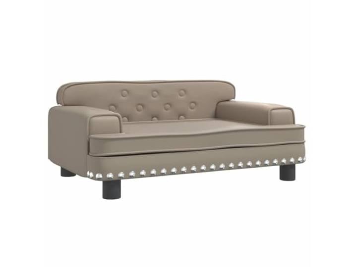 FDSAQOPT Sofa Cappuccino 70x45x30 cm Kunstleder Minisofa, Kunstleder, Kiefernholz-Rahmen, Schaumstoff, vier Beine,