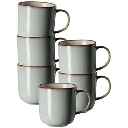 KAFFEEBECHER Portofino grau 400 ml 6er Set