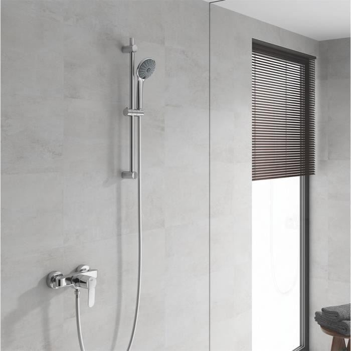 GROHE Vitalio Joy 110 Massage Douchesysteem met 3 straalpatronen, 600 mm douchestang en 1750 mm slang