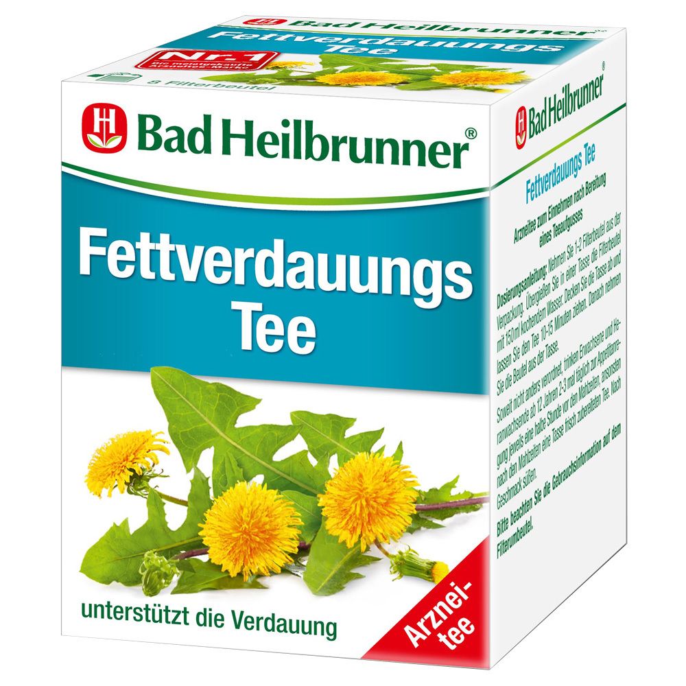 BAD Heilbrunner Fettverdauungstee Filterbeutel 8x1,8 g