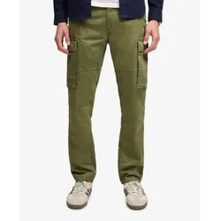 Superdry für Herren. M7011511A Grüne Slim-Taper-Cargohose (28/32), Lässig, Baumwolle