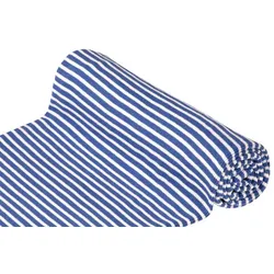Ringelbündchen, saphir/weiß