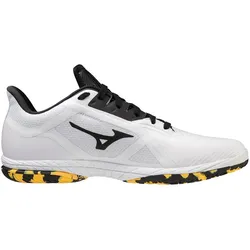 Mizuno, Unisex, Hallenschuhe, hallenschuhe wave drive neo (40.5), Weiss, Mehrfarbig, Schwarz, Gelb