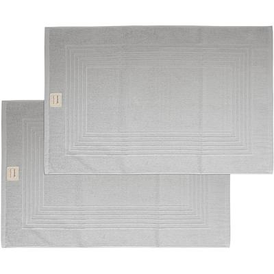 Hotelmatte DYCKHOFF "Nature", silber, H:3mm, Baumwolle, Badematten, Hotelmatte, 2 teilig