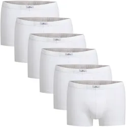 Götzburg Herren Pants 6er Pack - Single Jersey, Unterwäsche Set, Cotton Stretch Weiß / XXL