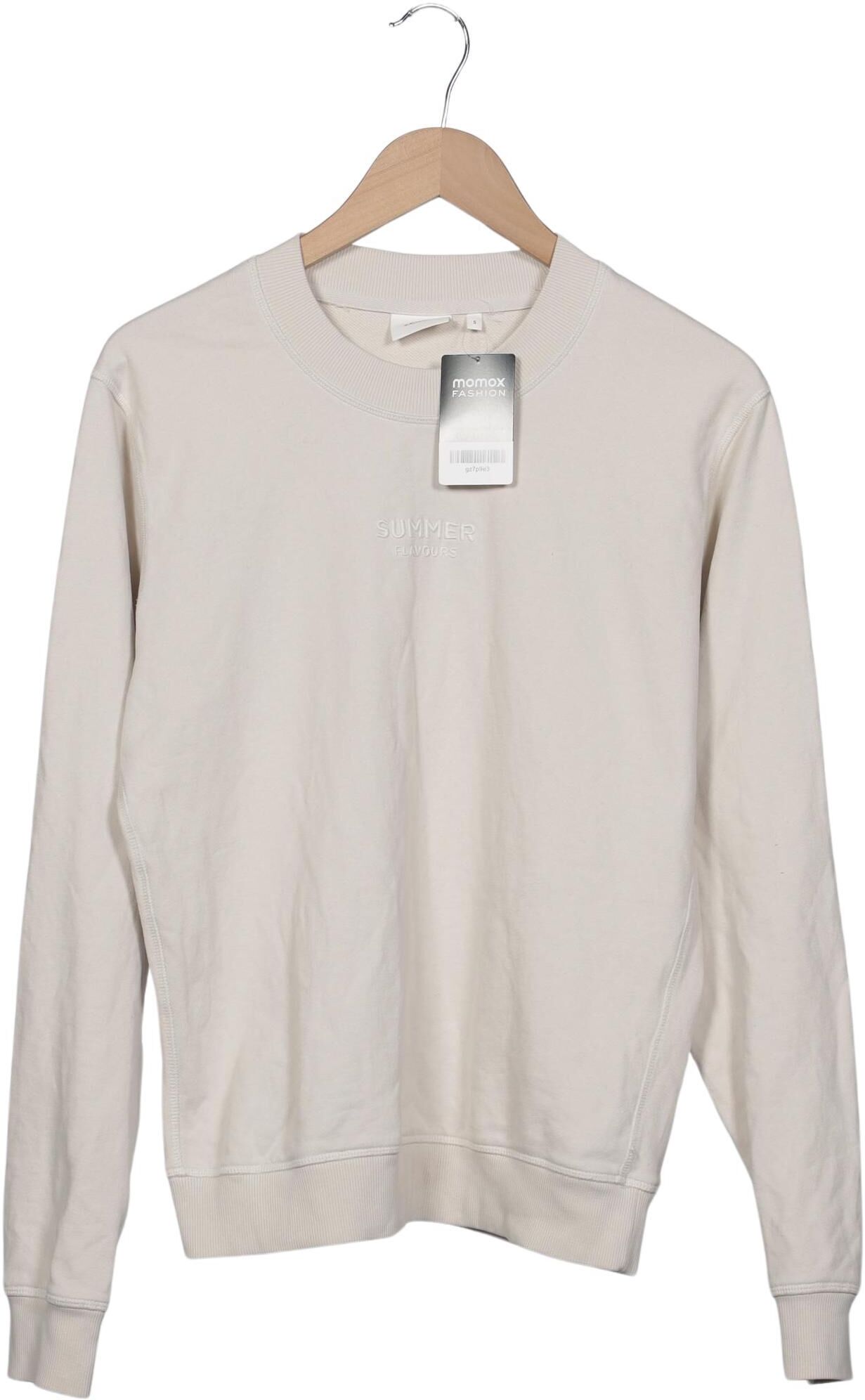 S. Oliver Herren Sweater, Cremeweiß, Gr. S, Baumwolle - Second Hand