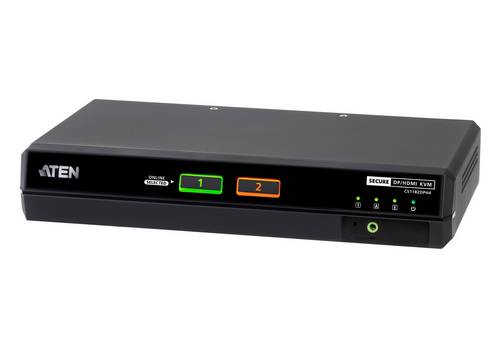 ATEN CS1182DPH4 2-Port USB 5K DP/HDMI, Single Display Universal Secure KVM Switch