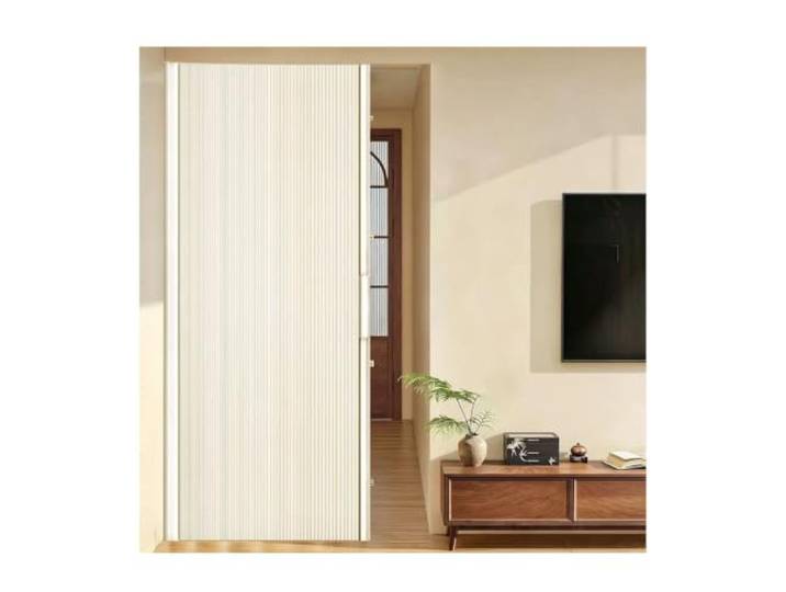 Platzsparende Falttür Akkordeon Raumteiler Trennwand Magnetverschluss, Platzsparend, Lärmminderung, Dünner Rahmen, Einfache Montage(Style4,170x200cm)