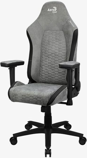 AEROCOOL ADVANCED TECHNOLOGIES Crown AeroSuede Universal-Gamingstuhl Gepolsterter Sitz Stone Grey