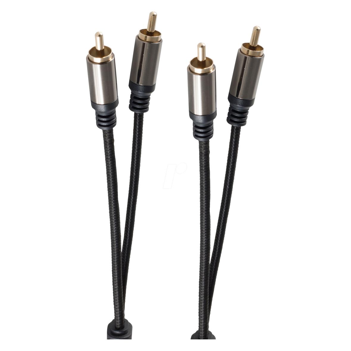 Shiverpeaks BS20-41155. Anschluss 1: 2 x RCA, Steckverbinder 1 Geschlecht: Männlich, Anschluss 2: 2 x RCA, Stec (1.50 m, Cinch Kabel) (BS20-41155)
