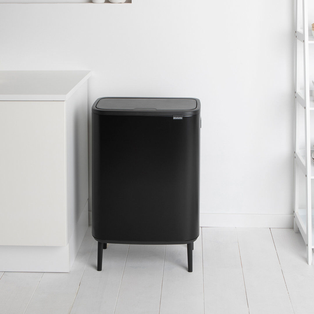 Brabantia Bo Touch Bin Hi 2x30l Matte Black 60L