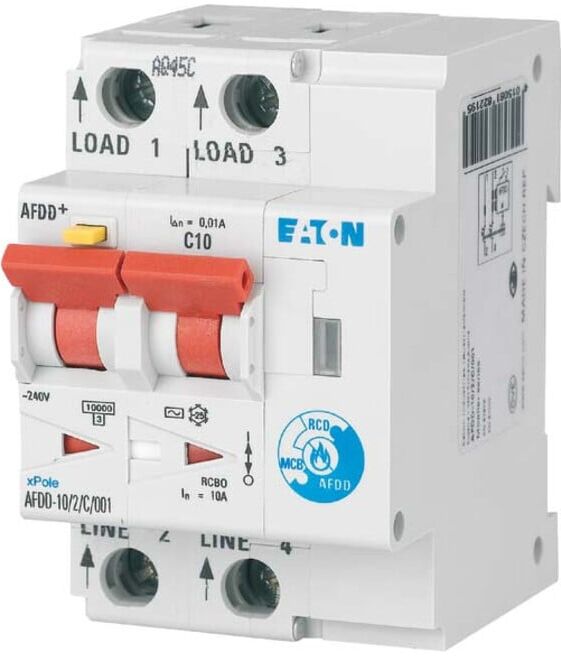 Eaton Brandschutzschalter 2polig, B10A, 30mA AFDD-10/2/B/003-A (187168)