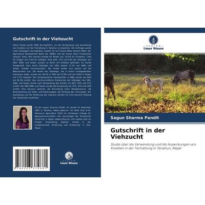 Gutschrift in der Viehzucht, Taschenbuch von Sagun Sharma Pandit, Verlag Unser Wissen, 978-620-3-37468-1