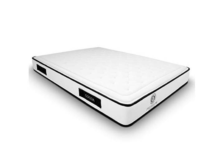 Duérmete Online Premium Viskoelastische Matratze, wendbar, Höhe 20 cm, Sanitized-Behandlung, Schaumstoff, Weiß, 140 x 180