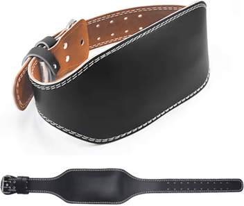 Inspire Picks Adjustable Leather Weightlifting Belt Wide Gym Support Belt For Strength Training black l