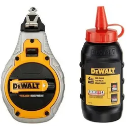 DeWalt, Anreisswerkzeug, Schlagschnurset 30m mit roter Kreide