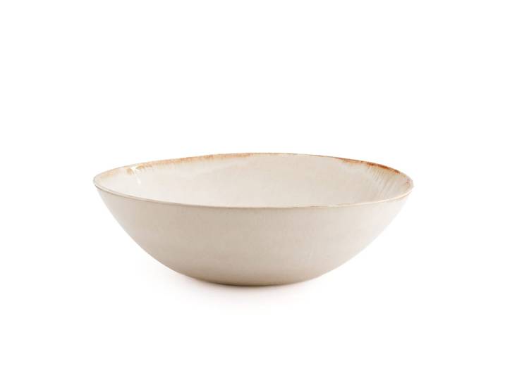 Bol grès blanc 27x27x10cm