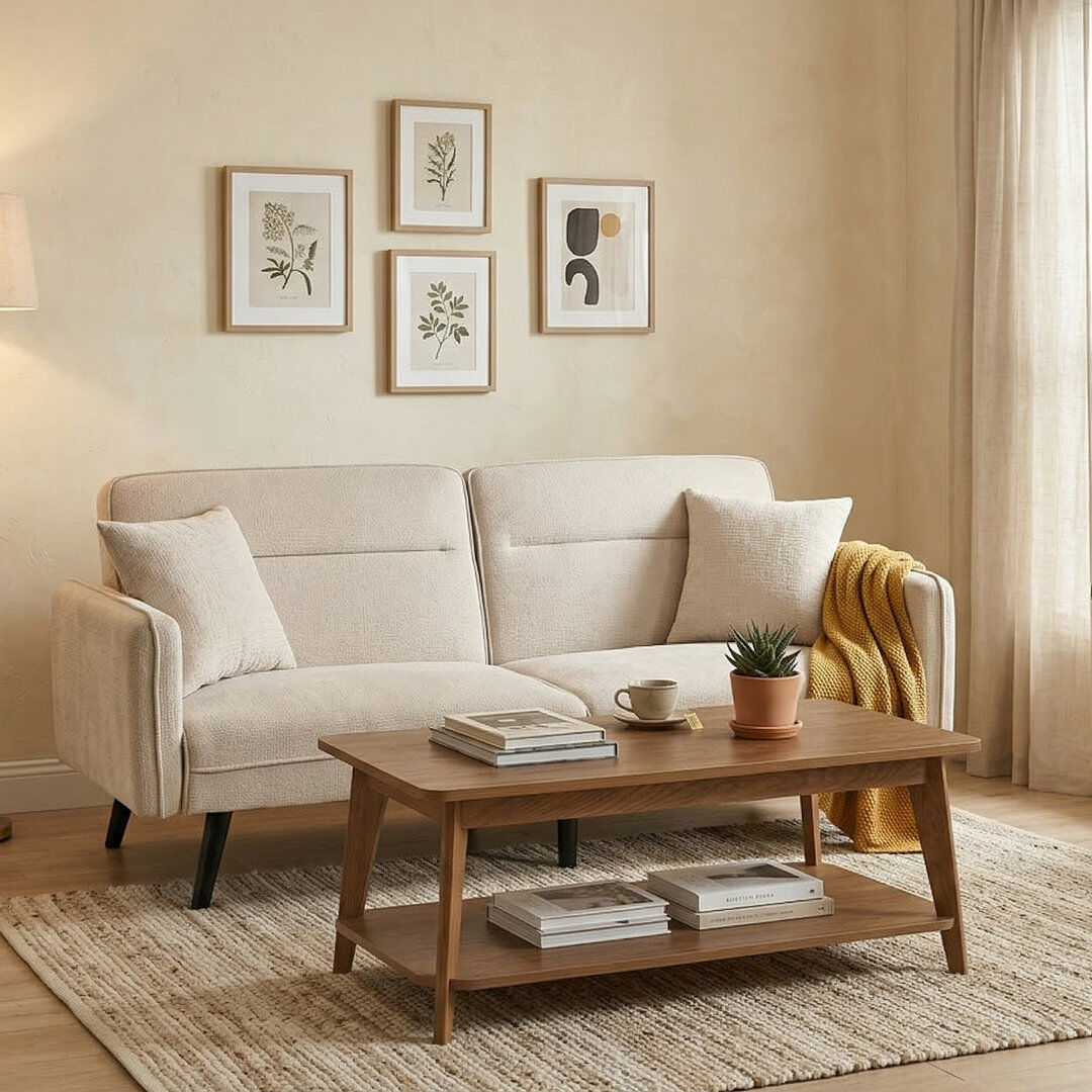 East Urban Home Coffee Table with Storage Montana / Montana 40.3cm H X 110cm W X 55cm D