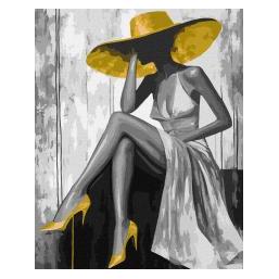 Ideyka Malen nach Zahlen - Goldene Dame 40x50cm (66128993)
