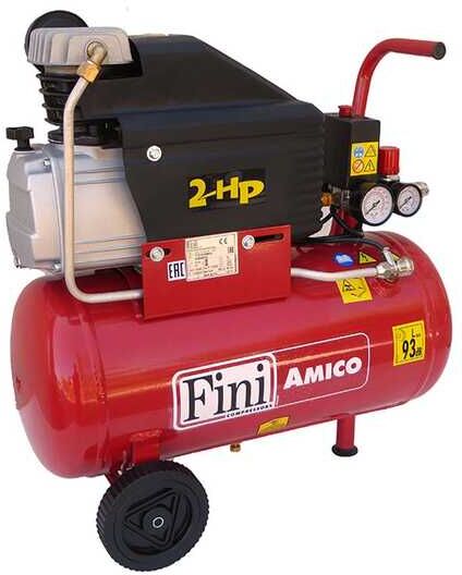 Fini Amico 25 - Compressore aria elettrico monofase - Motore 2 HP - 25 lt