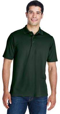 CORE365 88181 Men's Origin Performance Piqué Polo Shirt in Forest Green size 5XL   Polyester